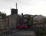 No 2 ‘Dolgoch’ at Tywyn water tower on the Saturday afternoon of the Golden Jubilee weekend   (29/07/2001)