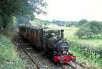 Fletcher Jennings No 1 ‘Talyllyn’ runs into Brynglas loop.   (29/09/2003)