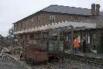 A railside view of the development at Tywyn Wharf.   (27/09/2004)