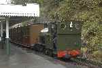 No 4 waits to leave Abergynolwyn in the rain.   (27/09/2004)