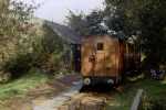 The vintage train stands in the platform at Brynglas   (11/10/1998)