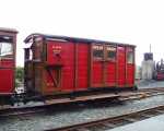 Brown Marshalls van No 5 at Tywyn Wharf   (28/07/2001)