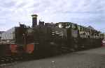 ‘Owain Glyndwr’ stands in the former Manchester and Milford Railway platform at Aberystwyth, ready to depart.   (01/09/1990)