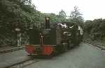 Journey’s end, ‘Owain Glyndwr’ runs into Devil’s Bridge station.   (01/09/1990)