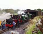 Locomotives are prepared for duty on Sunday morning at the 2000 Gala   (17/09/2000)