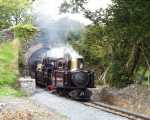 ‘Taliesin’ leads ‘Mountaineer’ uphill through Pont Cae Moel.   (17/09/2000)