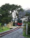 SAR 138 approaches the Rhostryfan road.   (17/09/2000)