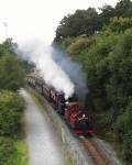 ‘Prince’ and ‘Taliesin’ approach Pont Seiont   (22/09/2001)