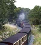 ‘Taliesin’ and ‘Prince’ head away from Waunfawr   (22/09/2001)