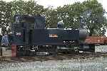 Visiting for the weekend, ‘Gelert’ is a 1953 Bagnall 0-4-2T, currently the mainstay at Gelerts Farm.   (11/09/2004)