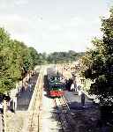 The special has arrived at Dinas, from the road bridge   (13/10/1997)