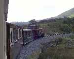 Approaching Rhyd Ddu, the Funkey rounds Ffridd Isaf curves   (26/09/2003)