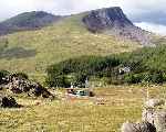Running into Rhyd Ddu, ‘Prince’ and the vintage train   (27/09/2003)