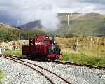 Running round at Rhyd Ddu, ‘Prince’ in the morning sunlight   (27/09/2003)