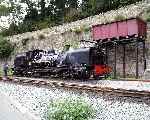 143 has arrived back at Caernarfon and takes a well earned drink   (27/09/2003)