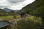 143 runs down to Cae Hywel with the longest train ever worked on the WHR.    (17/09/2005)